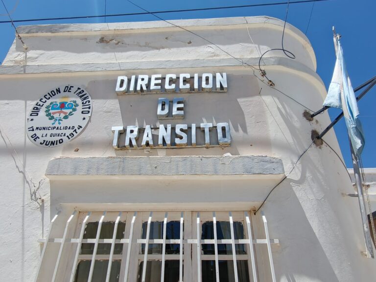 LA DIRECCIÓN DE TRÁNSITO DE LA QUIACA RECIBE EQUIPAMIENTO Y REFUERZA CONTROLES PREVETIVOS