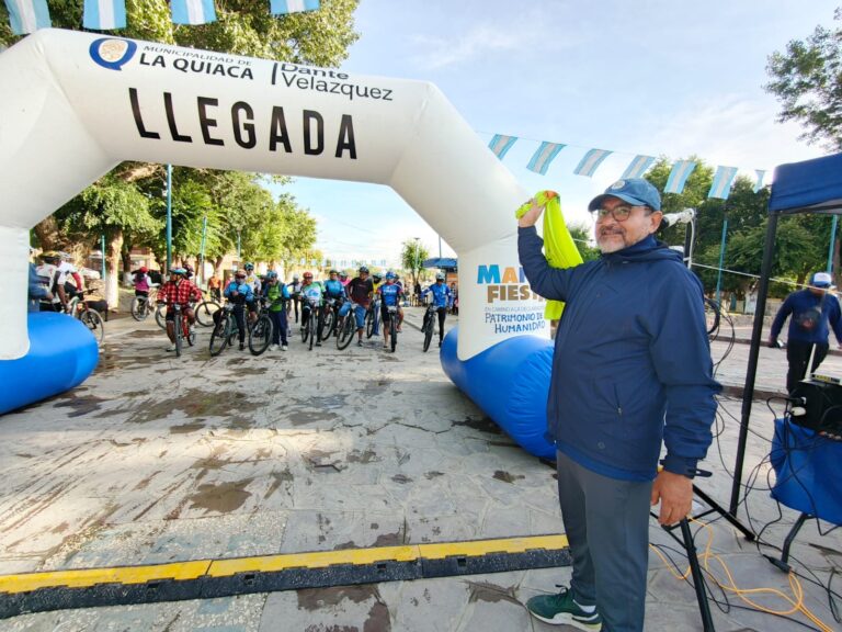 LA QUIACA LATE AL RITMO DEL DEPORTE DANTE VELAZQUEZ LANZÓ eL MTB y ANUNCIO PROYECTOS HISTÓRICOS pARA lA CIUDAD