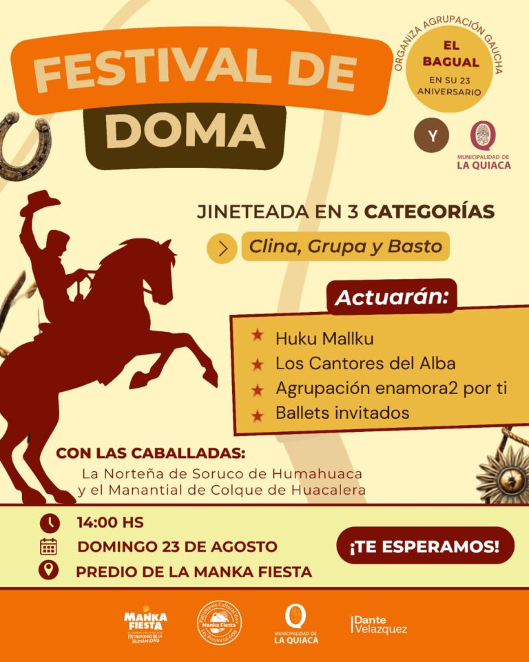 LA QUIACA SE PREPARA PARA VIVIR UN FESTIVAL DE DOMA Y FOLKLORE CON IDENTIDAD Y MEMORIA