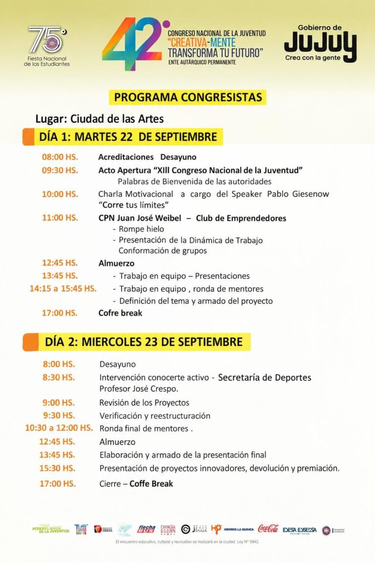 DANTE VELAZQUEZ ACOMPAÑÓ A ESTUDIANTES QUIAQUEÑOS EN EL CONGRESO NACIONAL DE LA JUVENTUD